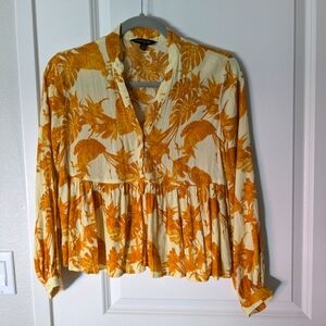 BR tropical blouse